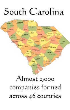 County Cross Reference for military units formed in South Carolina